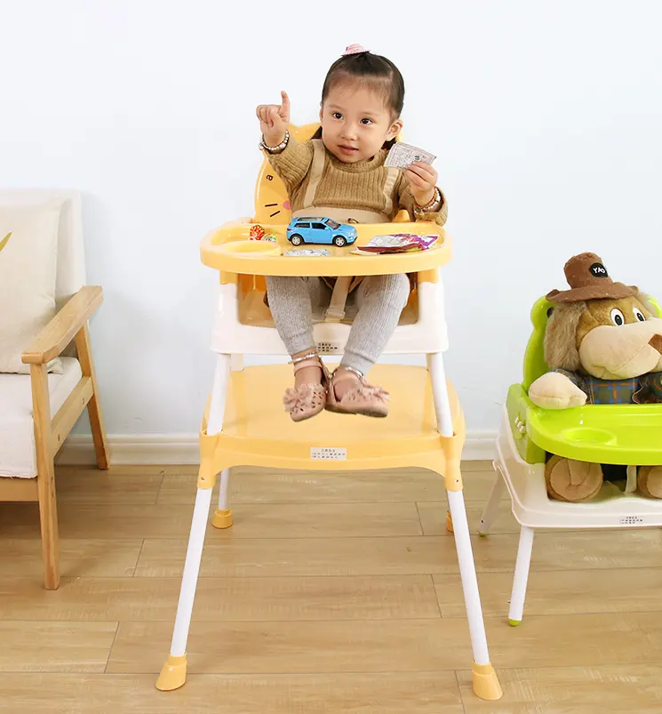 Multi functional Kinderstuhl Plastic Kinderstoel 3 in 1 baby eating high chair babies feeding chair