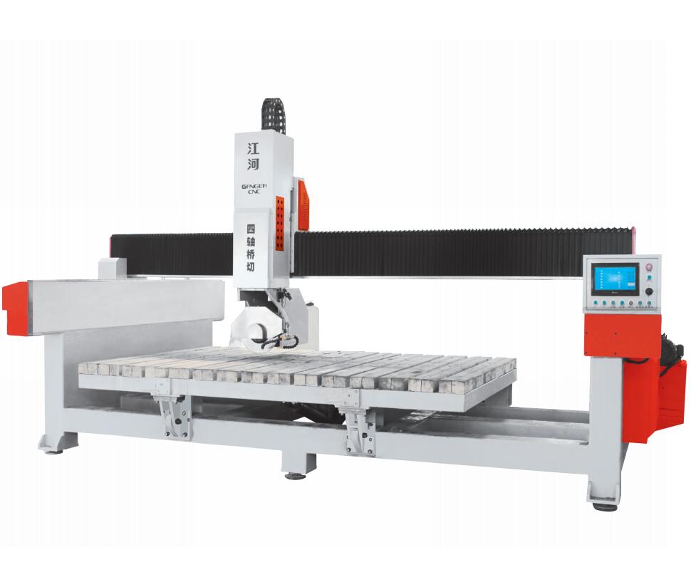4 оси ЧПУ резки камня мостового типа GQ-3220A