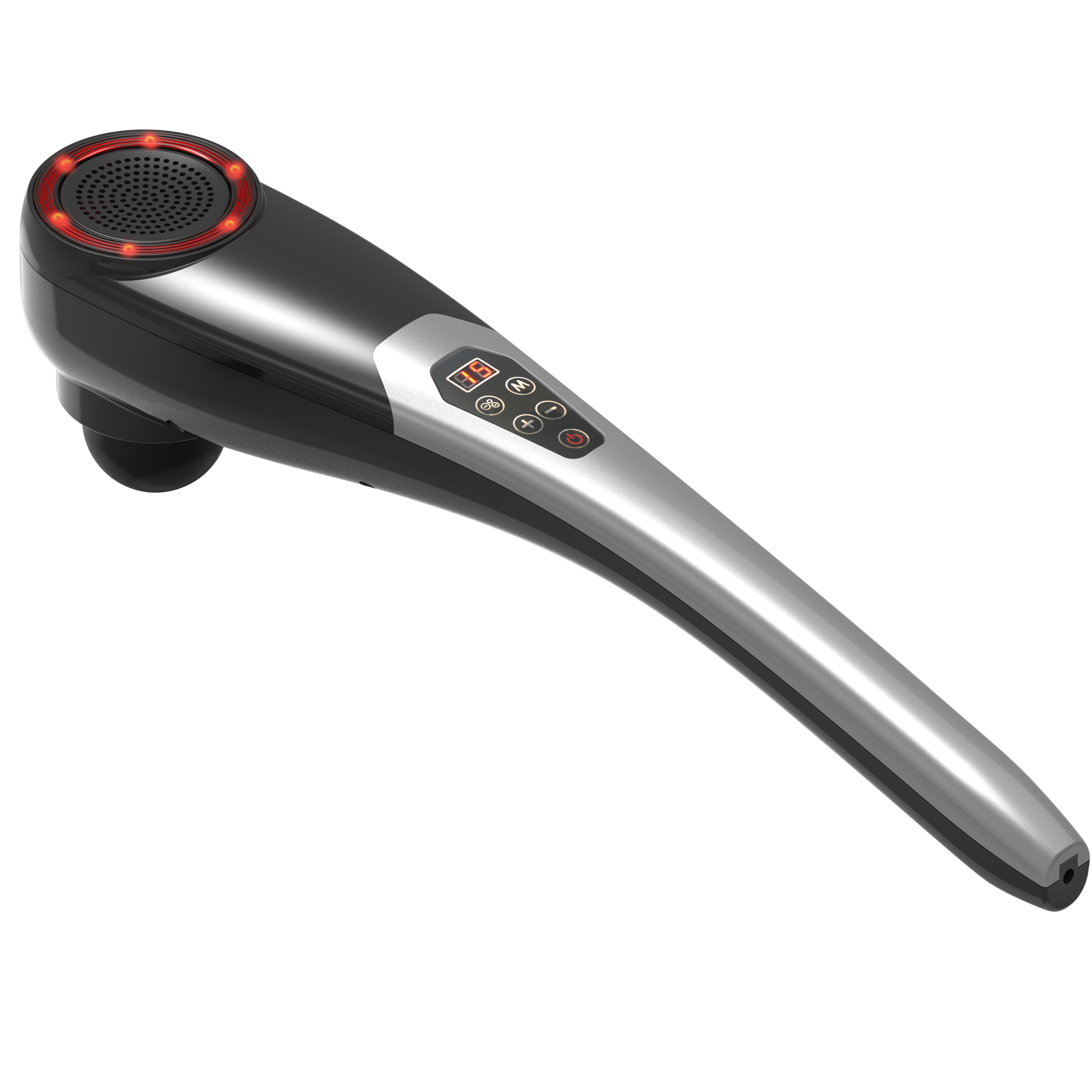PL-620 Therapy 5 Modes Vibrating Handheld Dual Head Heating Massage Hammer