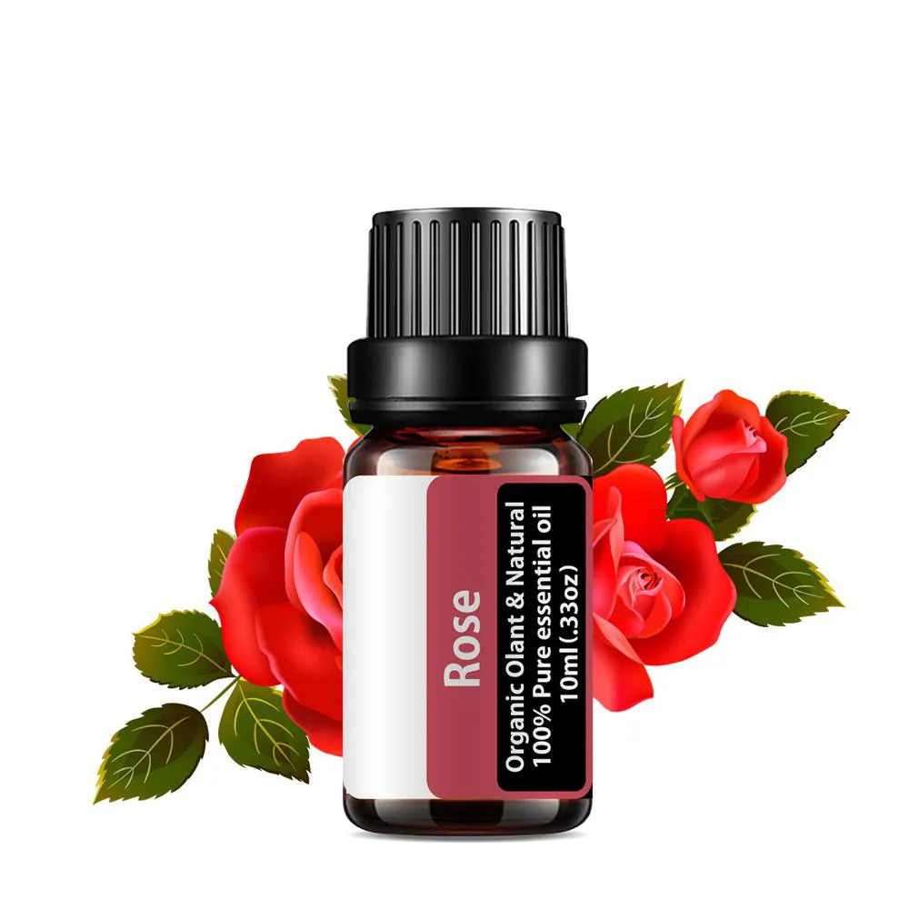 100% Organic Private Brand Rose Nourishes Skin Plant Natural Pure Essential Oils