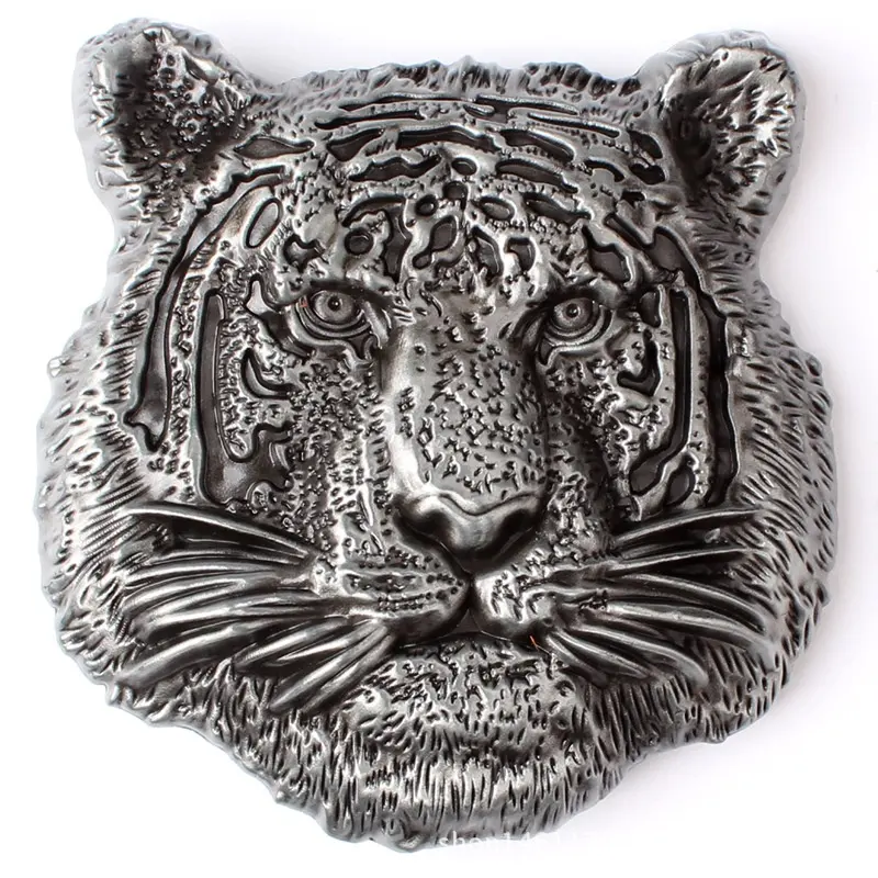 Tiger Animal Head 3D Custom Belt Buckle Metal Cowboy Buckle Manufacturer