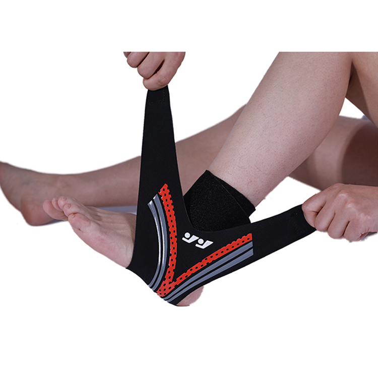 Sport protective one piece neoprene ankle wraps adjustable ankle support brace