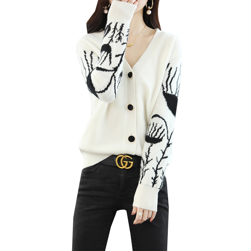 OEM ODM Custom Women Cashmere Sweater Woolen Knit Jumper Merino Wool Pullover Shirt Cardigan Female Mohair Fancy Yarn