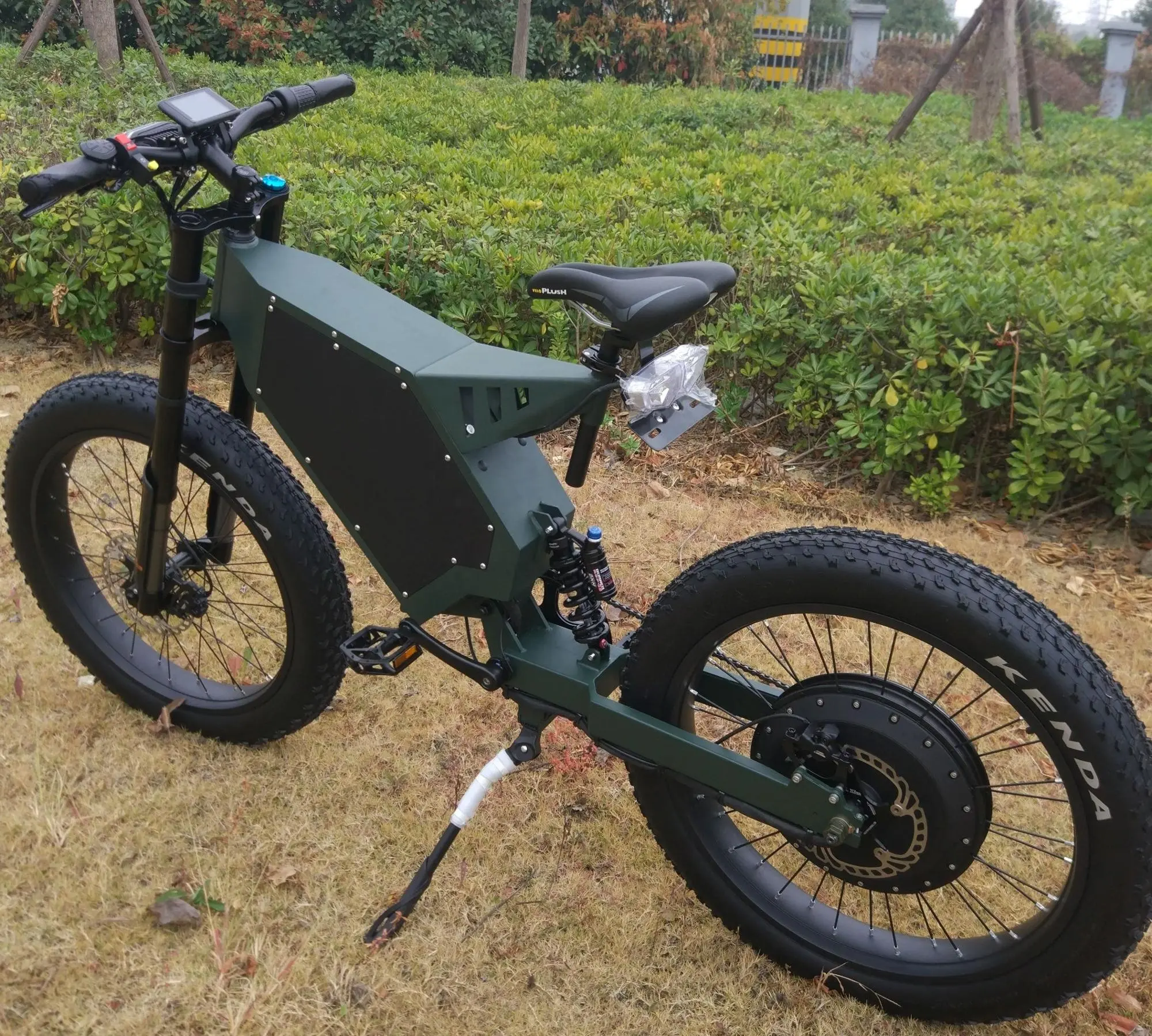 2020 new model 15000W electric bike 120KM/H fat ebike 4.0 matte army green colour popular in USA market