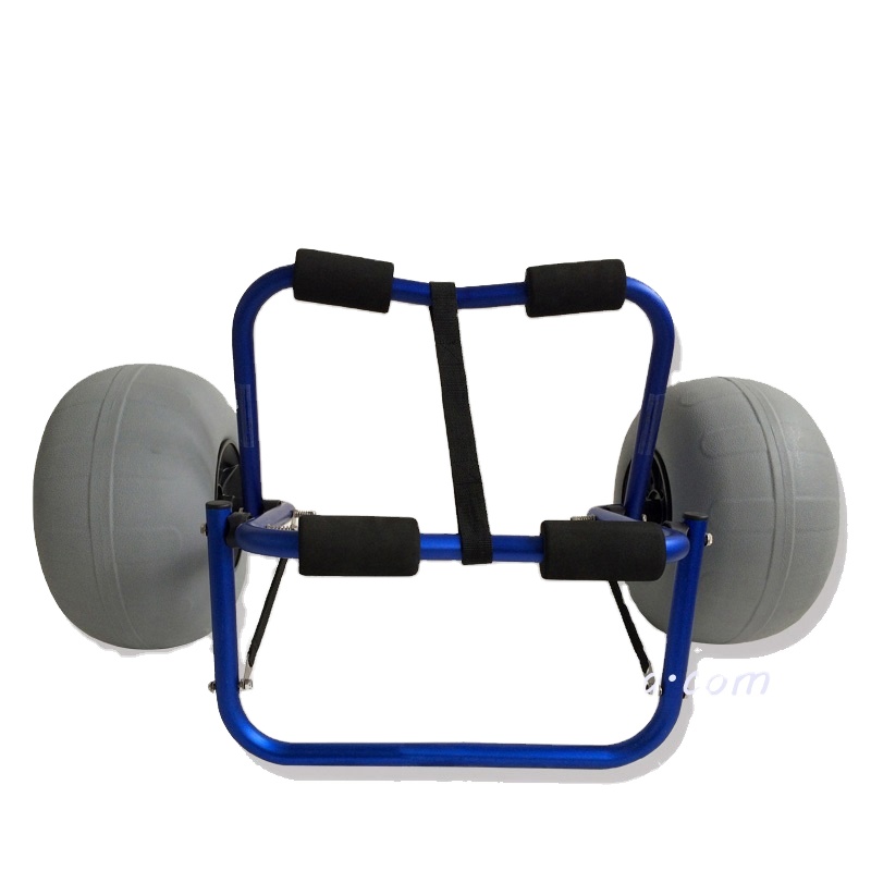 Two Balloon Wheels Folding Beach Fishing Beach Trolley Cart