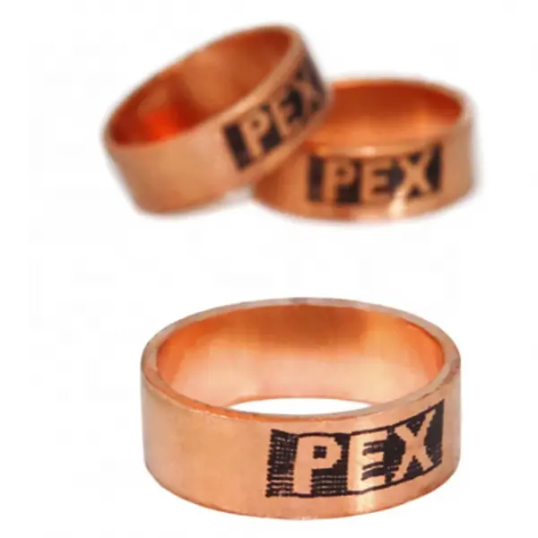 High Quality lead free copper 1/2" inch PEX copper crimp rings ASTM F1807
