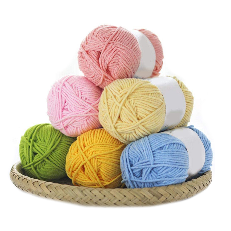 Cotton Baby Knitting Yarn Blend Yarn For Hand Knitting
