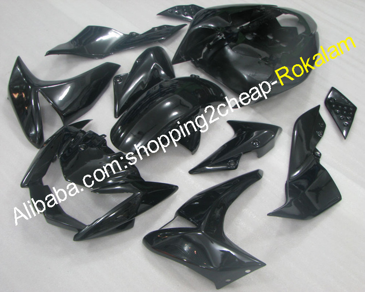 Черный корпус обтекатели комплект для Kawasaki Z1000 2007 2008 2009 Z 1000 07 08 09 АБС изготовленный на заказ для мотоцикла кузовов обтекатели