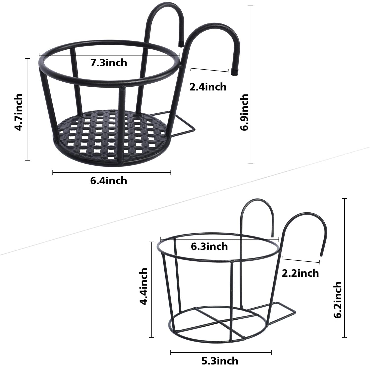 Outdoor Plant Stand, 3 Pack Indoor Plant Holder Stand, Mid Century Modern Plant Stand for Patio Garden, Corner Balcony, Living