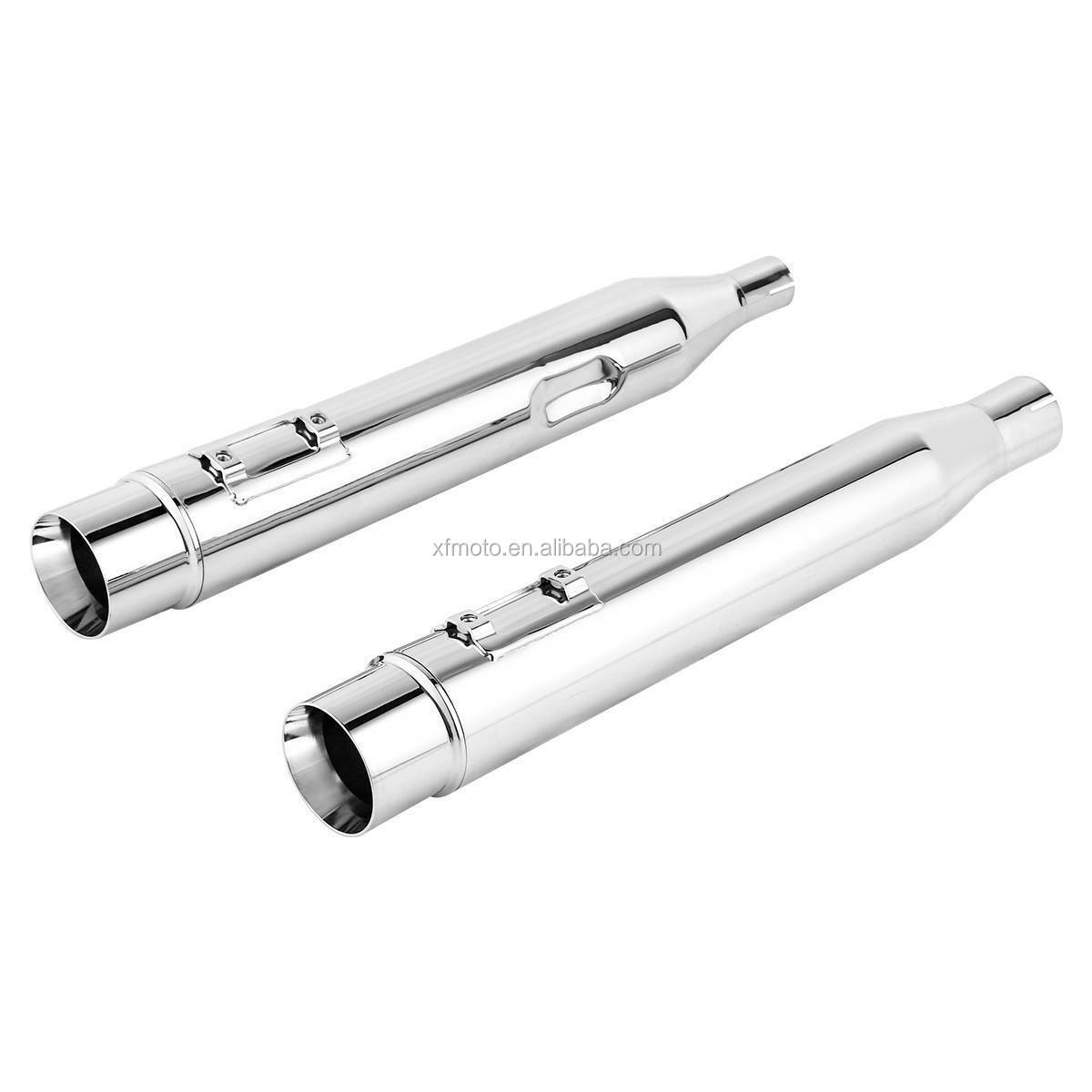 TCMT XF2906H04-03-E хром двойной выхлопные глушители-пачкой смотрятся чудесно для Harley Touring 17-20 Electra Road Glide