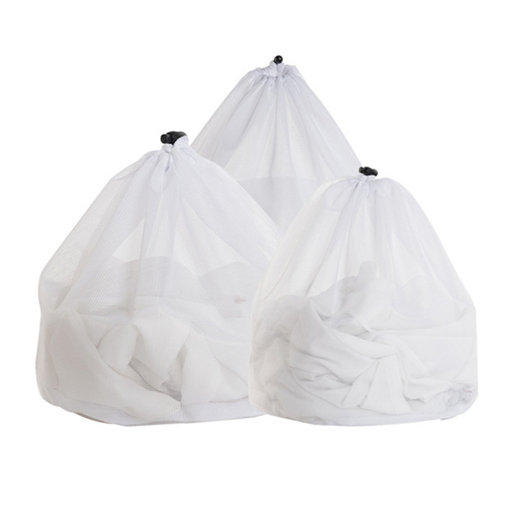 Горячая продажа онлайн Amazon хранения полиэстер drawstring Прачечная сетки мешок