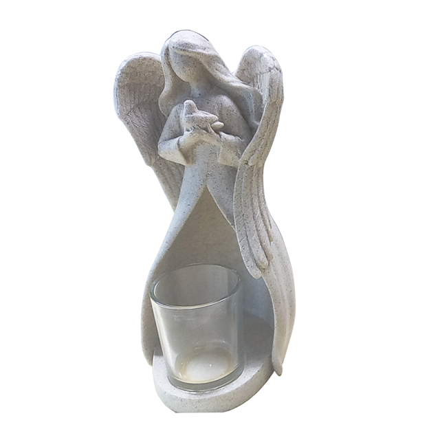 Поли смола ангел статус tealight votive подсвечник