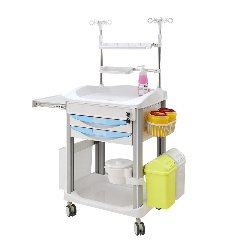MT MEDICAL High Quality Hospital Furniture Mobile Nursing Workstation Trolley Medical Cart For Sale