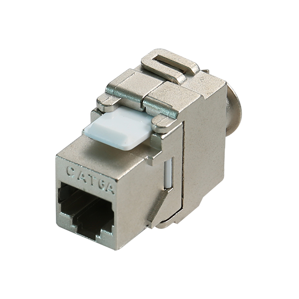 Экранированный Cat6A Keystone Jack - Metal - Cat6A сеть Keystone Jack - Cat5/5e/6/6 совместимый-Cat6A 110 крона