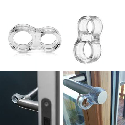 Manufacturer Door Stop Wall Buffer Guards Door Stopper Shield On Door Handle Soft Rubber Protective Ring Bumpers Wall Protectors