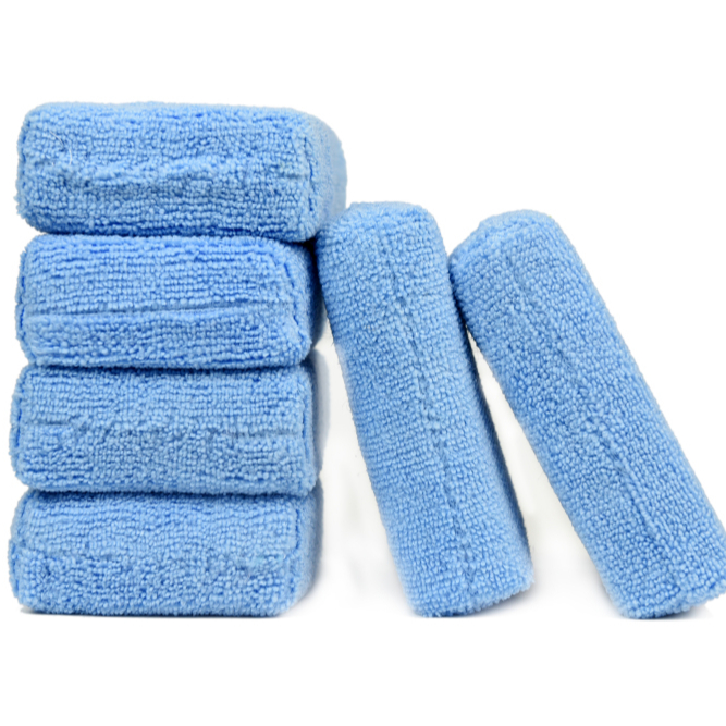 12 * 8 * 4.5 CM - High Quality Microfiber Applicator Pads car coating sponge polishing car wash microfiber sponge