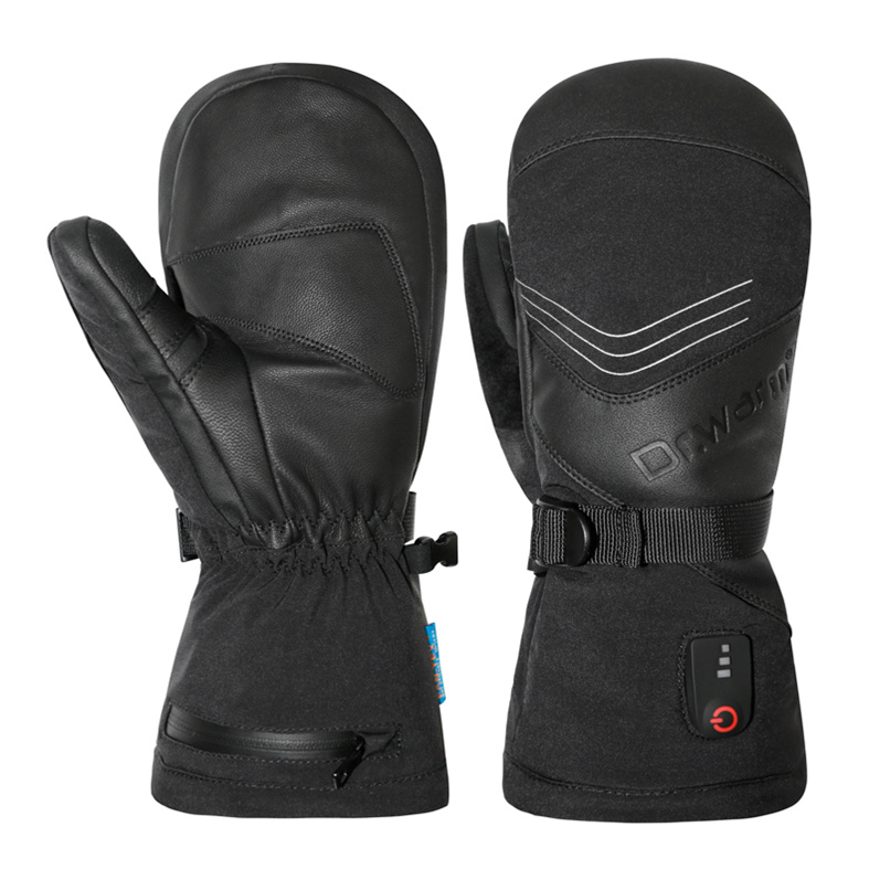 Winter Ski Snowboarding Heated Mittens Glove Rechargeable Waterproof Ski Gloves