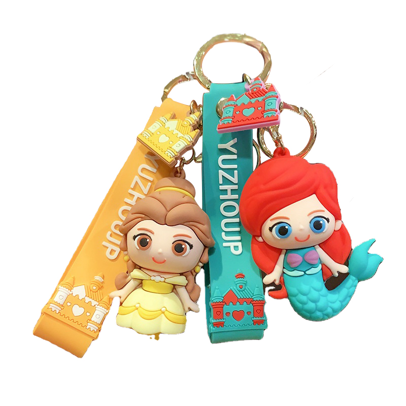 2021 fashion chaverio llaveros 3d keychain wristlet keyring anime sublimation PVC portachiavi acrylic rubber keychains