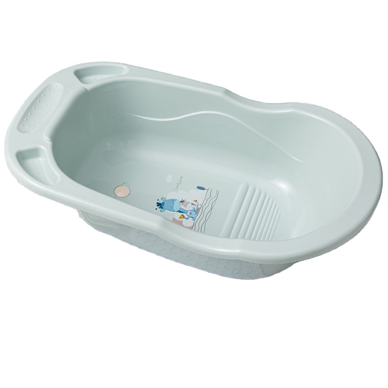 Baby Tub with Drainer Kids Bath Tub Baby Bath Basin