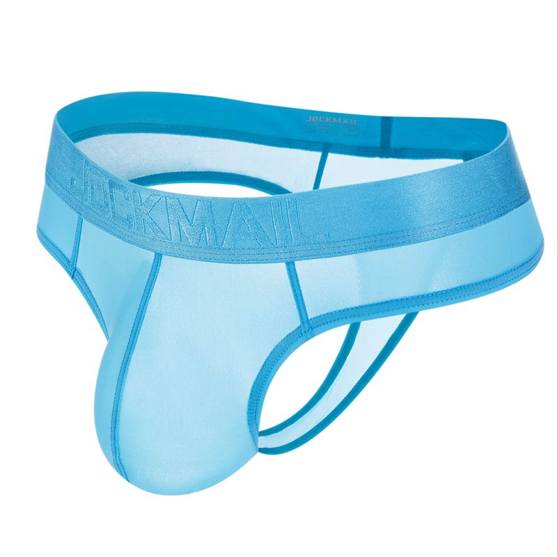 Стринги JOCKMAIL мужские из микрофибры, ультратонкие бесшовные трусы-танга из ледяного шелка, белые трусы-боксеры