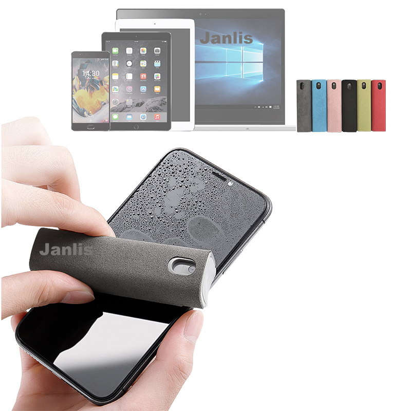 Limpiador de pantalla de telefono movil спрей computadora portatil limpiador de pantalla de tela de limpieza de microfibra movil