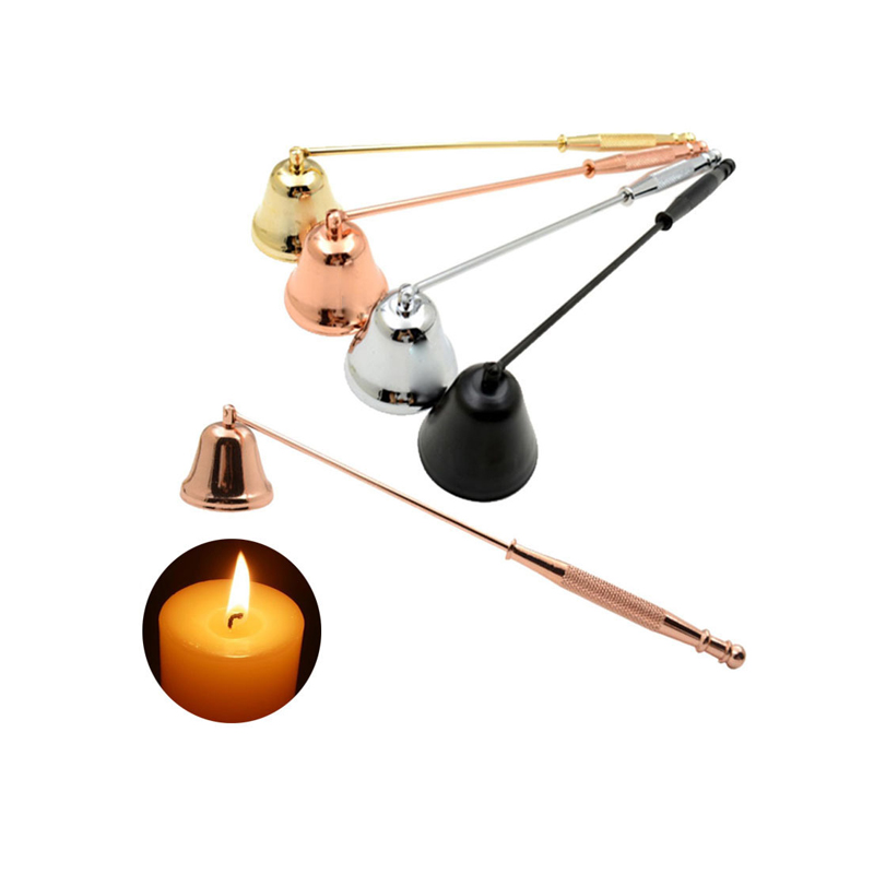 Bell Candle Extinguisher Candle Cover Tool Bell Shape Long Handle Candle Wick Snuffer