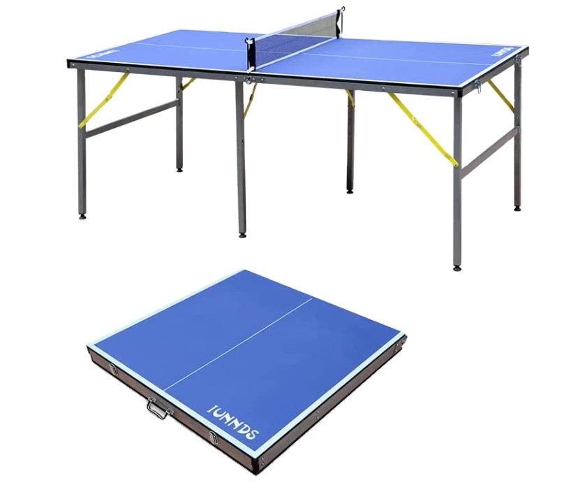 IUNNDS Mini Folding Table Ping Pong Tennis Table Outdoor Tennis equipment