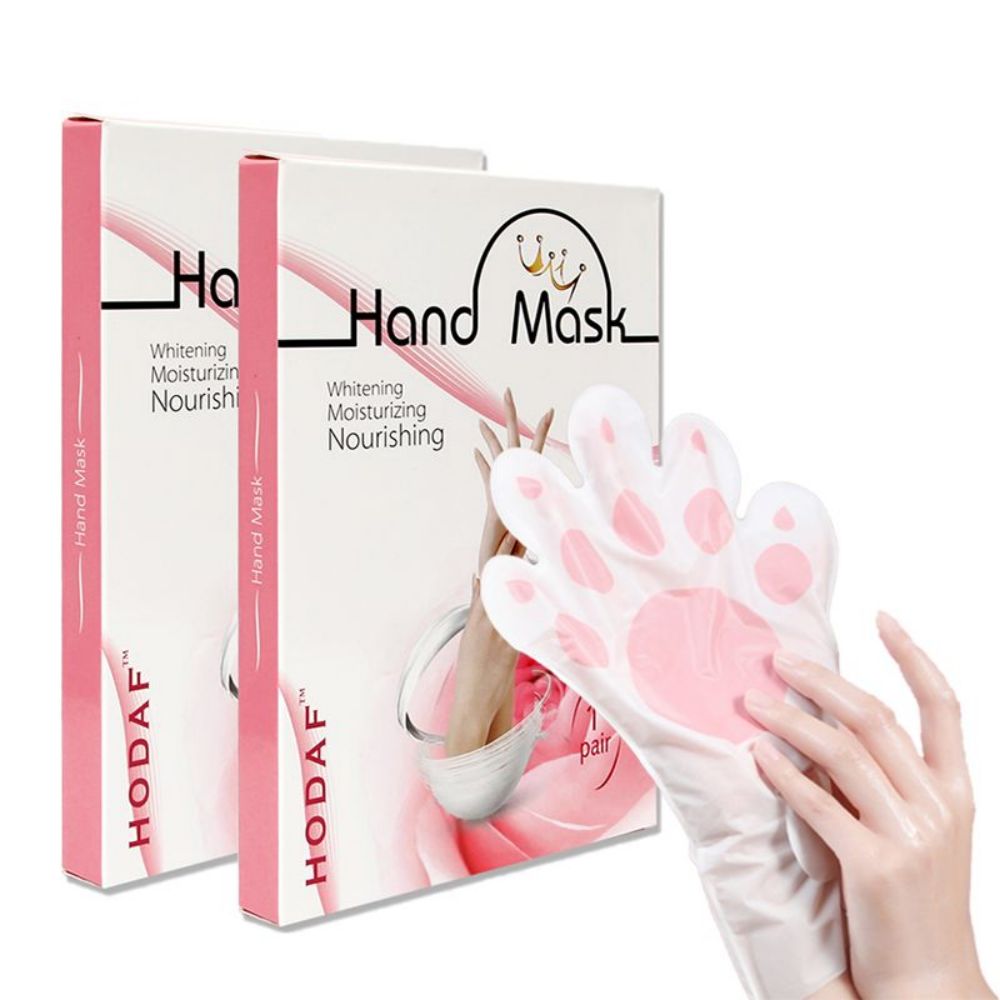 HODAF Private Label OEM Dry Skin Hand Mask Whitening Exfoliating Nourishing Skin Care Gloves Hand Glove Mask