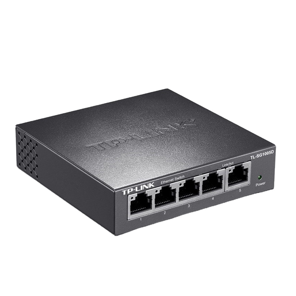 TP-Link TL-SG1005D для настольный коммутатор 5-портовый гигабитный Металлическая сеть мониторинга деконцентратор 10/100/1000mbp переключатель
