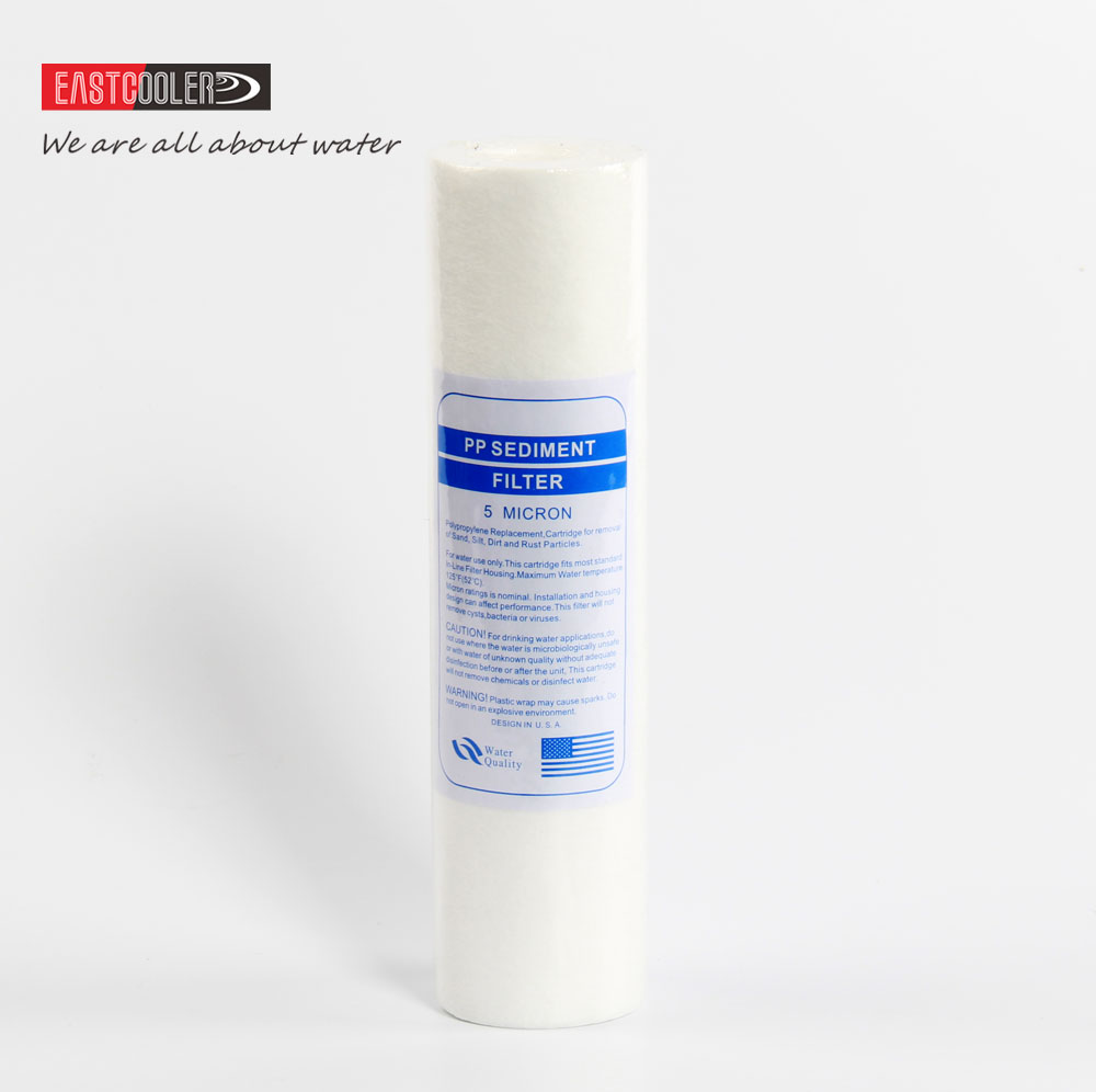2.5*10 Inch Highest Grade of Carbon With High Precise 5 Micron Water Sediment PP Filter Replacement Cartridge