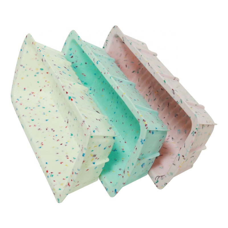 Factory Price White Confetti Loaf Pan Silicone Bakeware