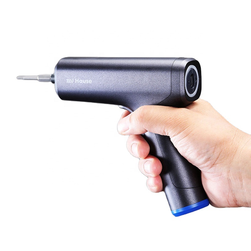 Zai Hause Mini Electrical Screwdriver 4V lithium-ion Battery Rechargeable Cordless Power Drill with Wiha Bits Set