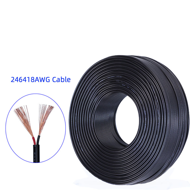 AWM 2464 18AWG 2 провод с сердечником 0,75 квадратный Чистый медный кабель красный черный постоянного тока шнур питания высокого качества