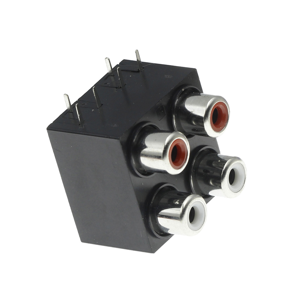 AV4-8.4-12 RCA lotus socket audio and video socket signal socket sealed 4-hole bit