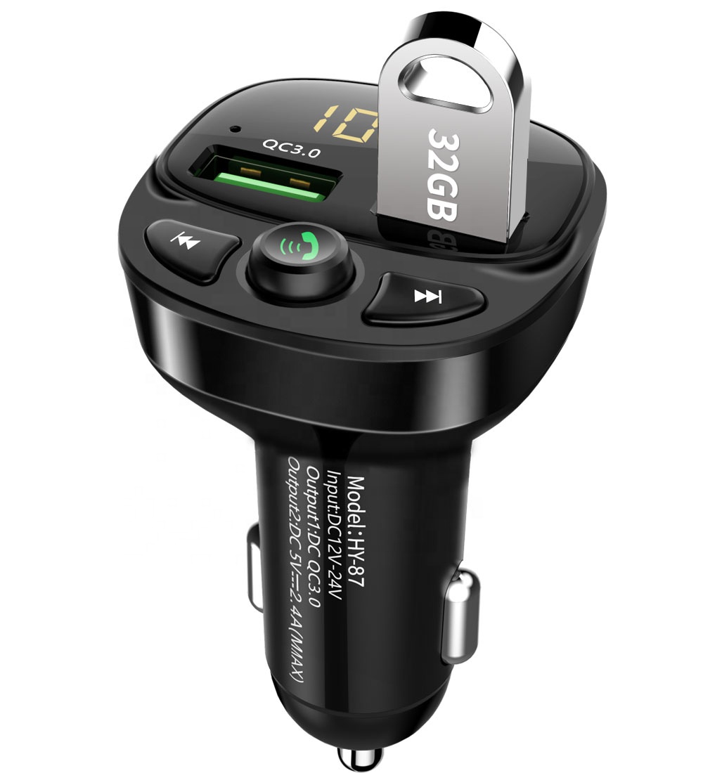Автомобильный MP3-плеер с Bluetooth 5,0, приемником, FM-передатчиком, двумя USB-портами для быстрой зарядки, QC3.0 U дисковым Навигатором, автомобильный комплект