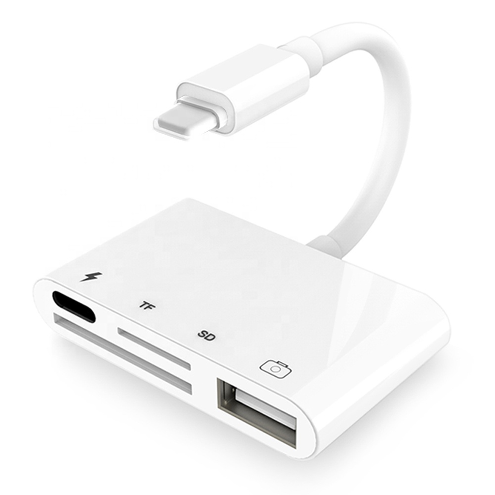 Все в одном кардридер для iPhone USB SD TF кардридер адаптер для iPad Pod