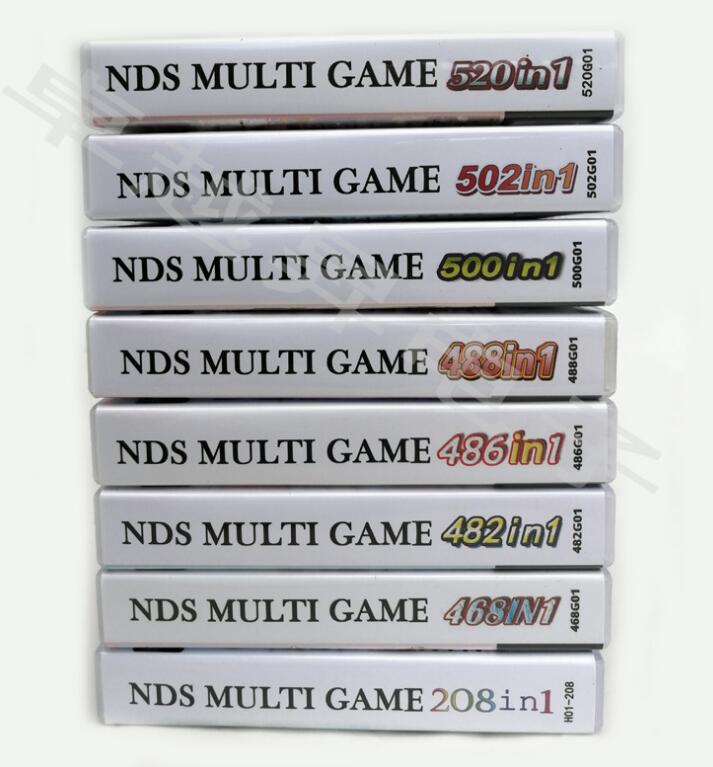 Герметичная коробка 208 в 1 486 в 1 520 в 1500 в 1 картриджная карточка для Nintendo DS NDS 3DS