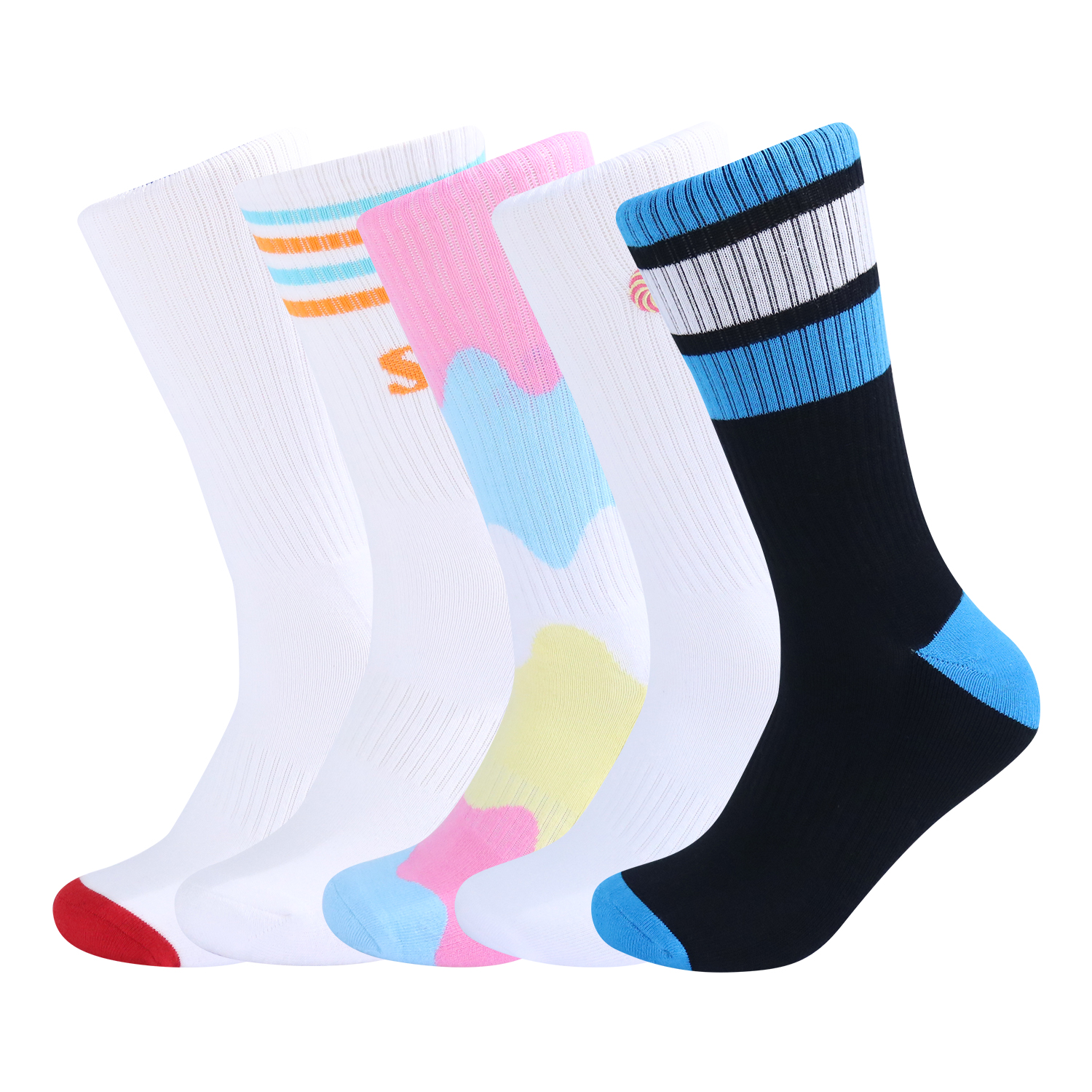 Top Quality Custom fun Design 100% Cotton Men Sports Socks Compression Ankle Socks running athletic socks