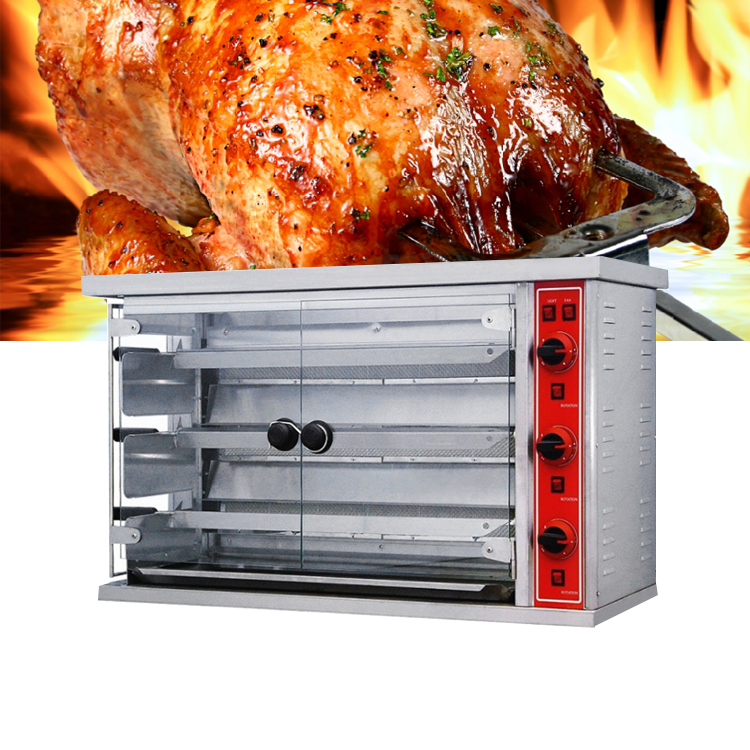 Gas rotary 3/6/9 grills automatic rotation car body electric rotisserie grill oven