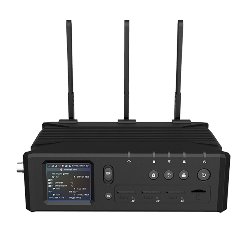 Portable SRT RTMP 3*4G LTE Bonding HDMI SDI to IP Wireless Youtube Facebook Live Video Streaming Encoder Device Equipment