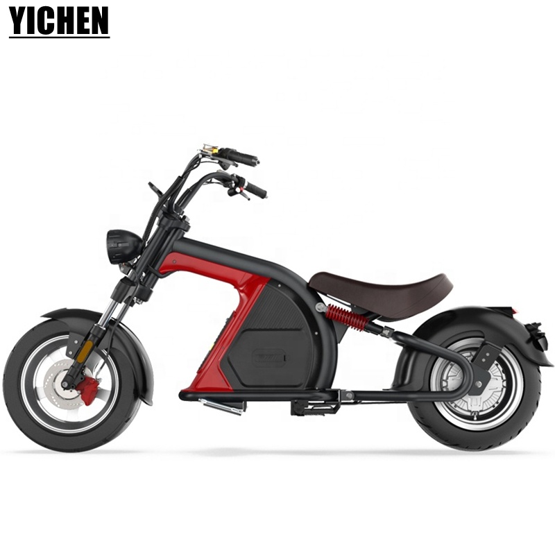 YICHEN Moto Chopper 60v 2000w Motor Detachable Battery 20Ah 30Ah Moped EEC Electric Scooter Citycoco EU Warehouse