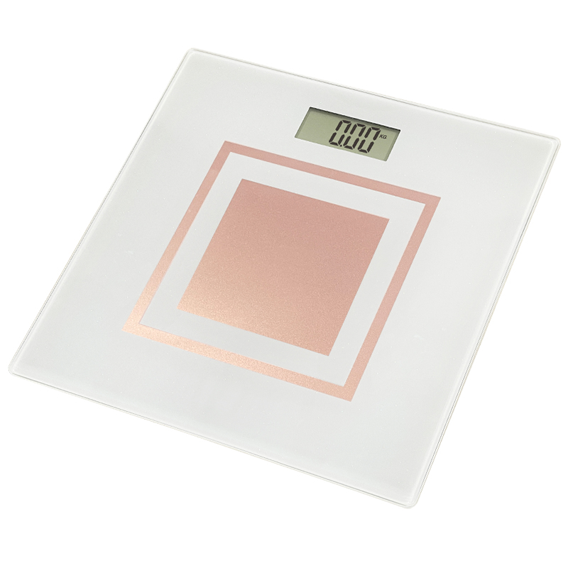 Hot Selling Glister Customized Design Tempered Glass Digital Bathroom Scale Body Scale