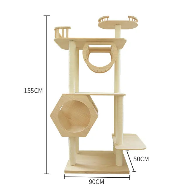 Manufacturers wholesale cat tree house Cat apartment Space toys custom fun Christmas gift discounts
