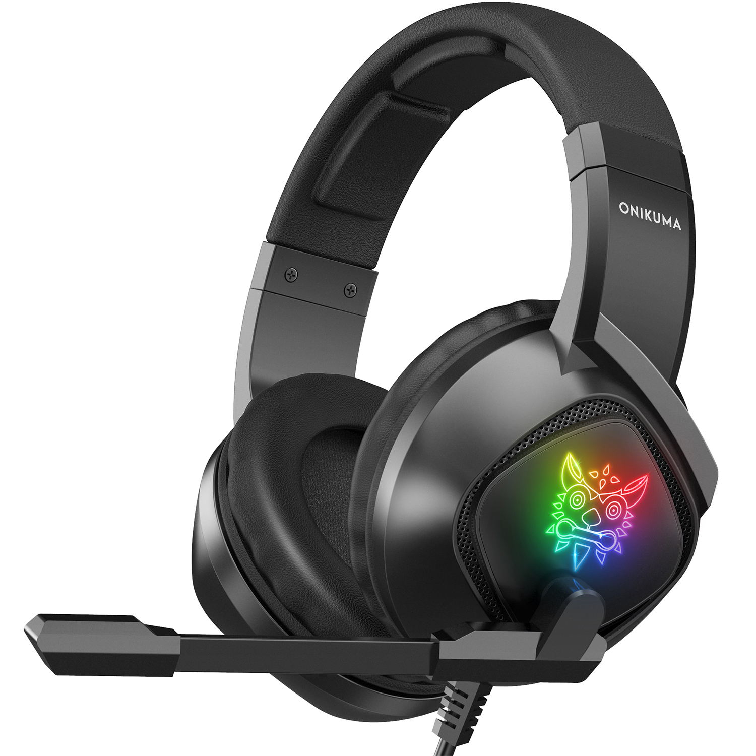 ONIKUMA K19 Проводная Лучшая цена производительность дешевая ПК PS4 LED RGB игровая гарнитура для геймера