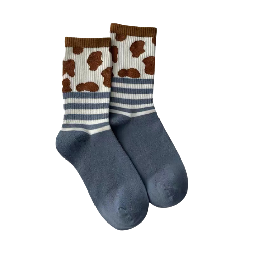 Hot selling latest fashion beauty striped stockings Polyester socks women