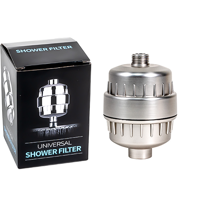 Ningshing OEM 5 inch filtered showerhead water filter with purifier cartridges filtro de ducha shower filter showerhead