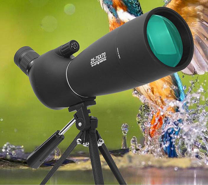 Профессиональные универсальные HD 25-75X70 дальние водонепроницаемые охотничьи прицелы