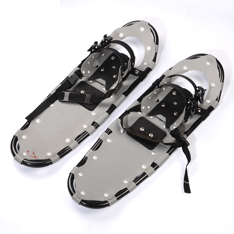 Lightweight Strap Snow Shoes with Durable Steel Toe Crampons Winter Hiking Square Steel Toed Snowshoes Mountain Terrain Comfort