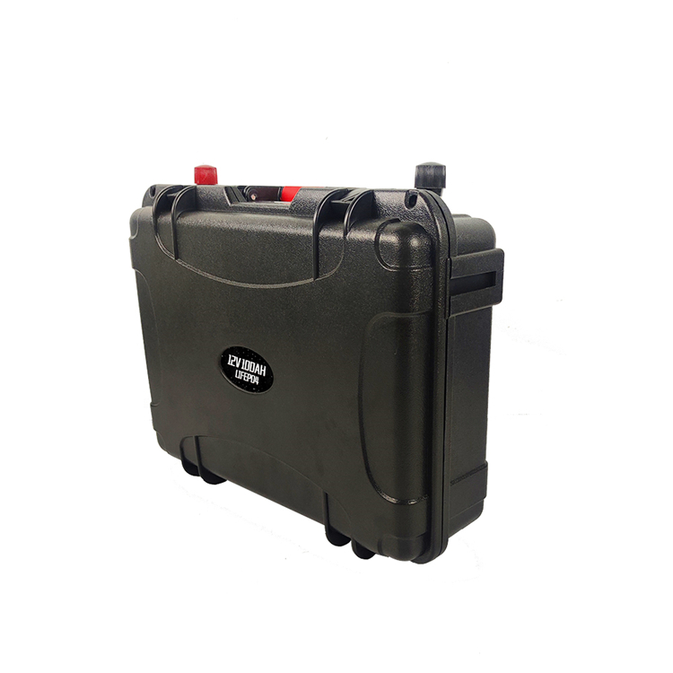12V 100ah lifepo4 battery pack Waterproof Lifepo4 Lithium solar battery with BMS for Motor Energy and RV Outdoor camping