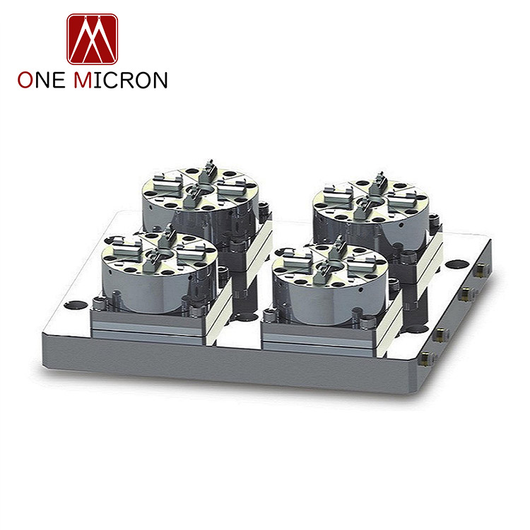 ONE MICRON same as swiss EROWA flexible positioning system D100 high precision 4 station 4 jaw quick CNC pneumatic chuck